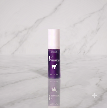 Serum violet V34 Oralys pour dents blanches, flacon avec pipette, soin dentaire pour blanchiment rapide en 1 minute