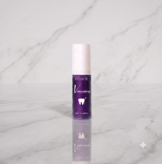 Serum violet V34 Oralys pour dents blanches, flacon avec pipette, soin dentaire pour blanchiment rapide en 1 minute